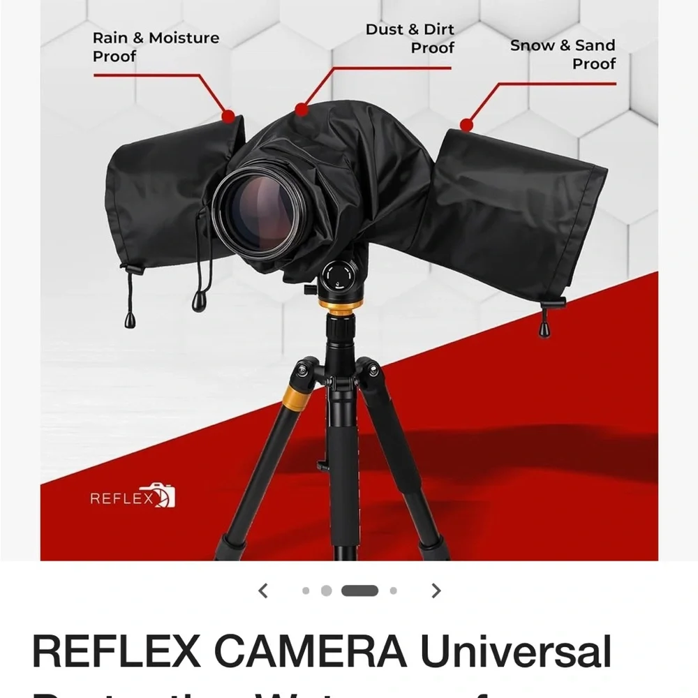 Reflex waterproof camera rain cover